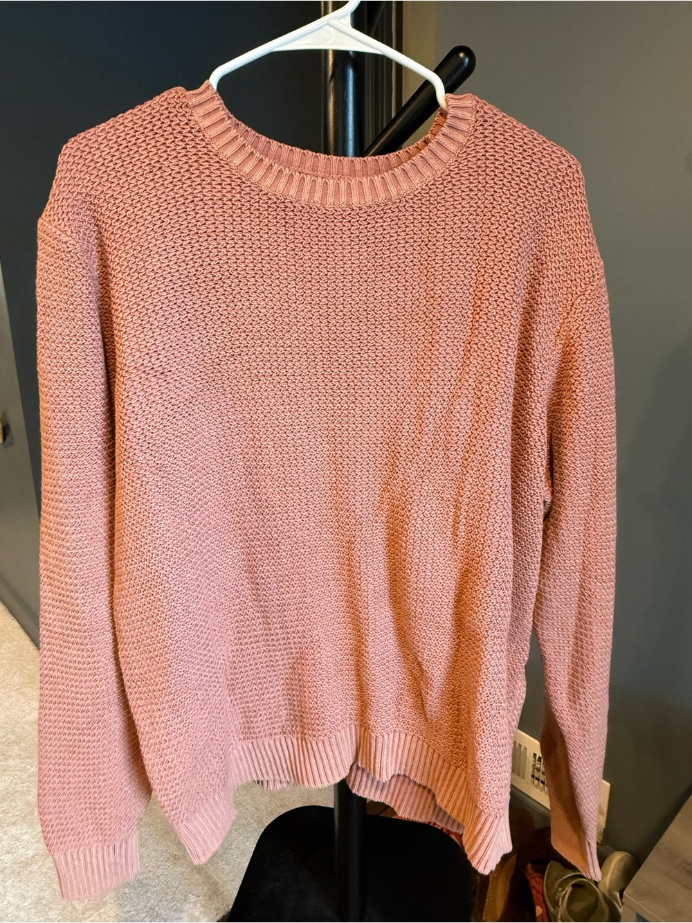 Marine Layer Dusty Rose Crewneck Sweater